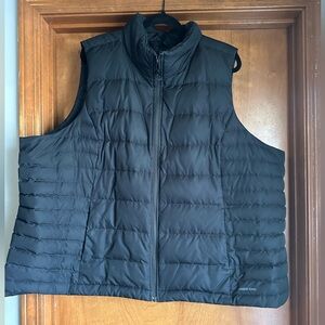 Lands' End Black Puffer Vest